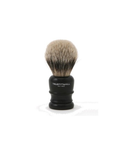 Pennello da barba con manico in resina nero