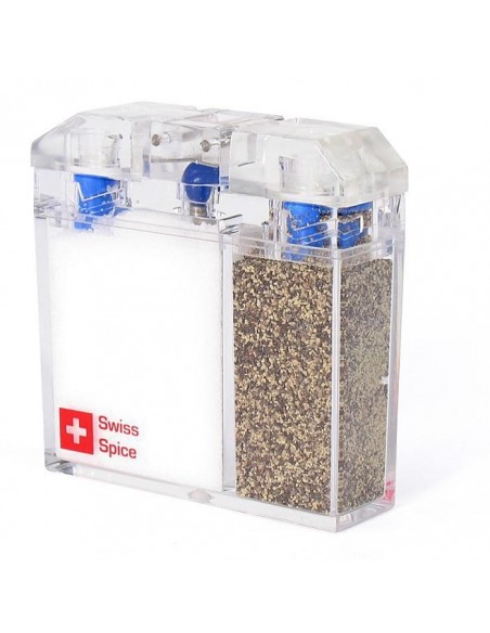 Travel salt and pepper measurer