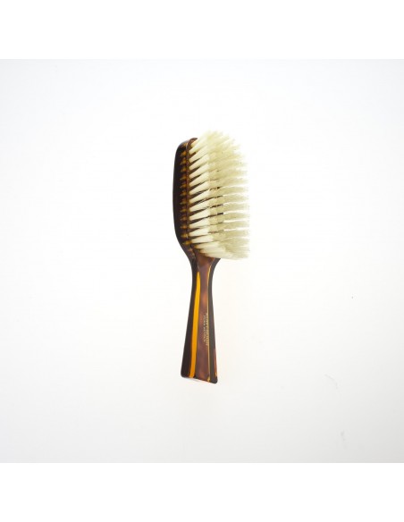 Spazzola per Capelli Con Manico Tartarugata Setola Bianca