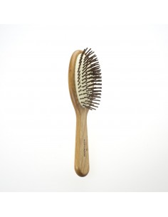 Spazzola per Capelli Pneumatica Ovale Grande in Legno...
