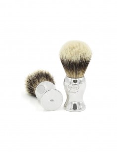 Pennello da Barba Tasso Silvertip con manico in Argento 925 2