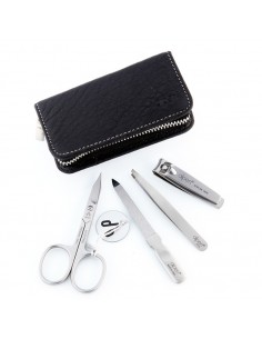 Set Manicure 4 pz Nero in Pelle 2