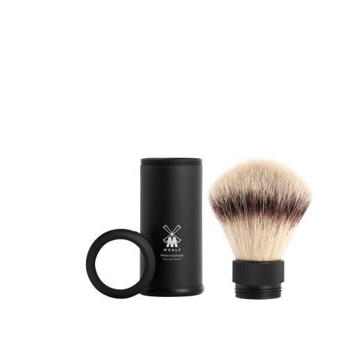 Pennello da Barba Viaggio SilverTip Manico Nero