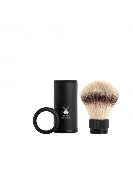Pennello da Barba Viaggio SilverTip Manico Nero