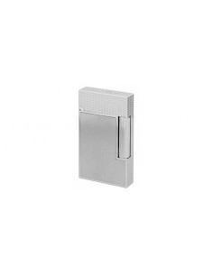 Accendino Ligne 2 Microdiamonds Head Brushed Platinum