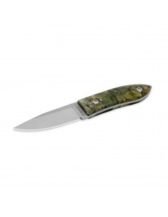 Coltello Lama Fissa AM 22 Radica Verde