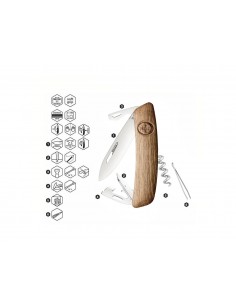 Coltello Multiuso SWIZA D03 Wood Walnut 2