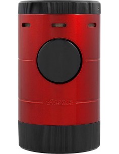 Accendino da Tavolo Volta Quad Jet Flame Rosso