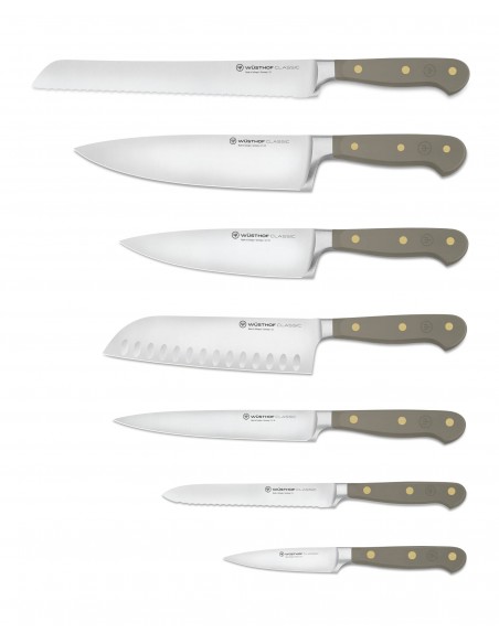 Wusthof Classic Blocco con 7 coltelli Color Ostrica