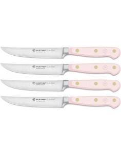 Set Coltelli da Bistecca Classic Wusthof Pink Himalayan Salt