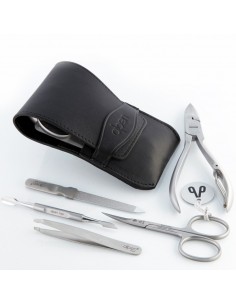 Set Manicure in Pelle Collection Inox Nero 2