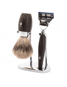 Set Rasoio Fusion Proglide e Pennello in Tasso Legno di...