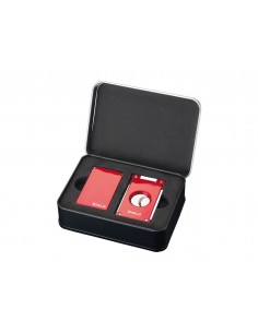 Vibrant Accessories Set Accendino e Taglia Sigari Rosso 2