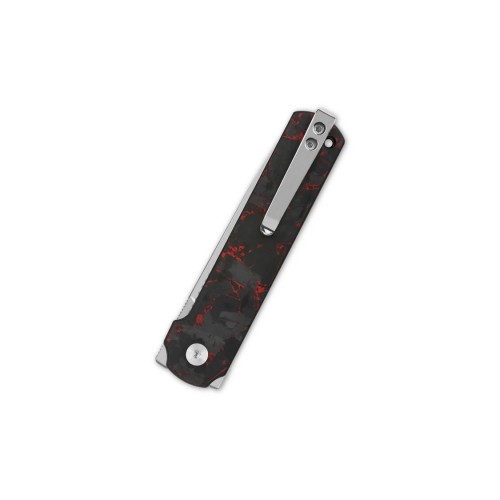 QSP Lark Pocket knife 14C28N blade Red Shredded...