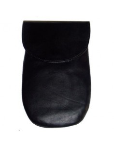 Pantofole da viaggio in pelle nera 2