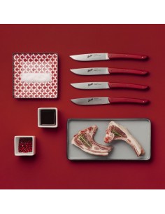 Set Coltello da Bistecca Rosso 2