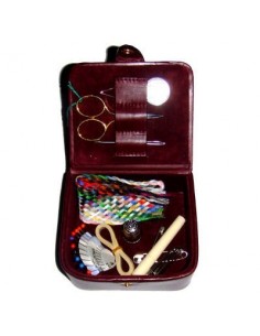 Set per cucire bordeaux grande