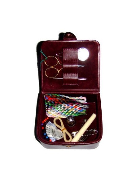 Set per cucire bordeaux grande