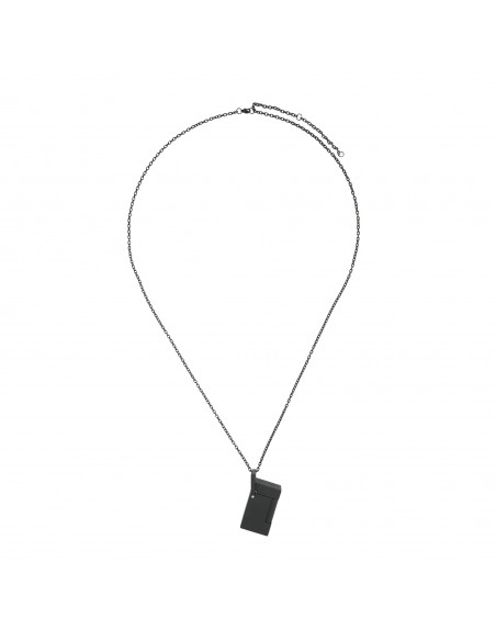 Lighter Necklace Accendino Testa di diamante Nero