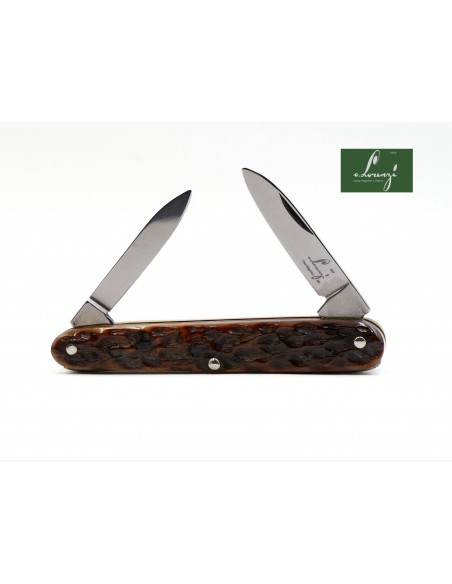 Coltello Multiuso con Guancette in Cervo Lorenzi
