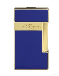 S.T. Dupont Slimmy Accendino Laccato blu e dorato