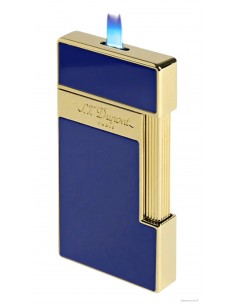 S.T. Dupont Slimmy Accendino Laccato blu e dorato 2
