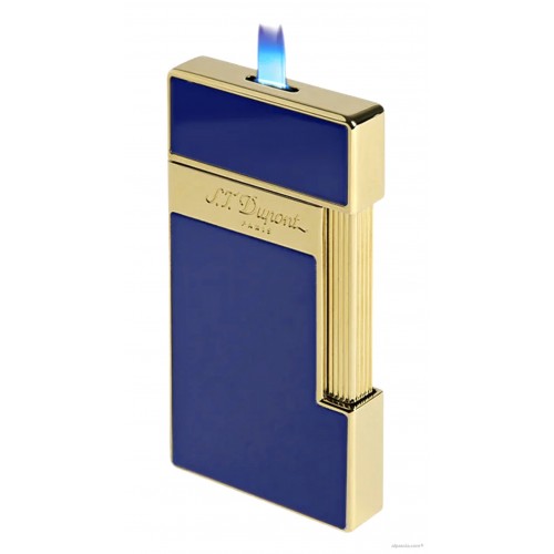 S.T. Dupont Slimmy Accendino Laccato blu e dorato