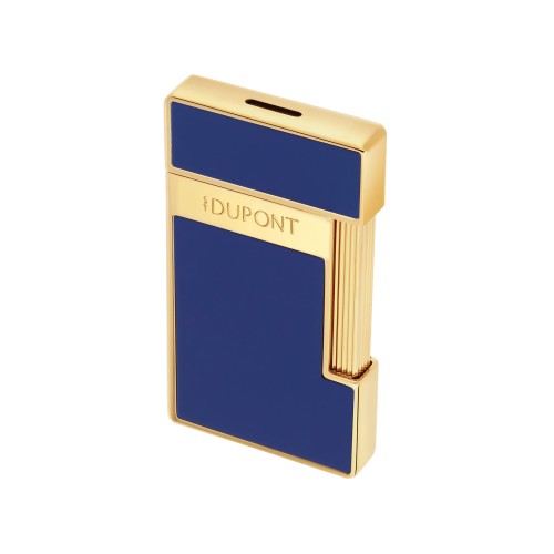 S.T. Dupont Slimmy Accendino Laccato blu e dorato