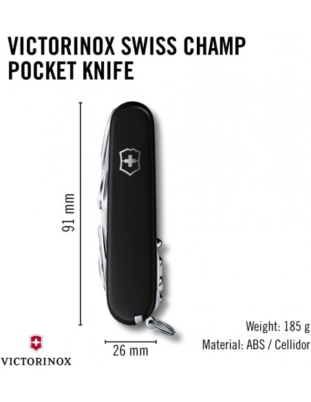 Multiuso Swiss Champ Nero