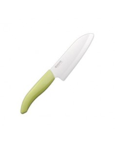 Santoku con lama in ceramica  da 14 cm Verde FK 140 WH