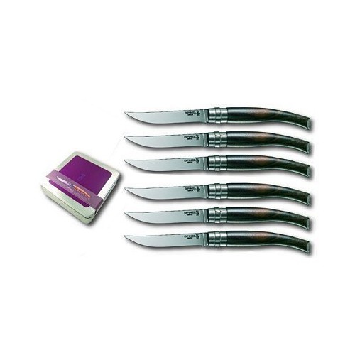 Set coltelli da tavola con manico in ebano
