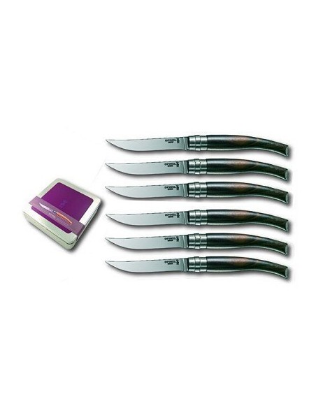 Set coltelli da tavola con manico in ebano