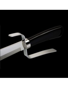 Sabre a champagne manico corno nero 2