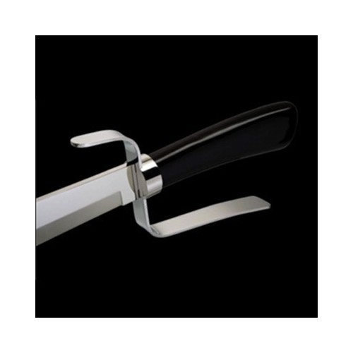 Sabre a champagne manico corno nero