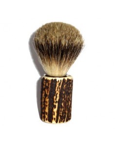 Pennello da barba con manico in cervo