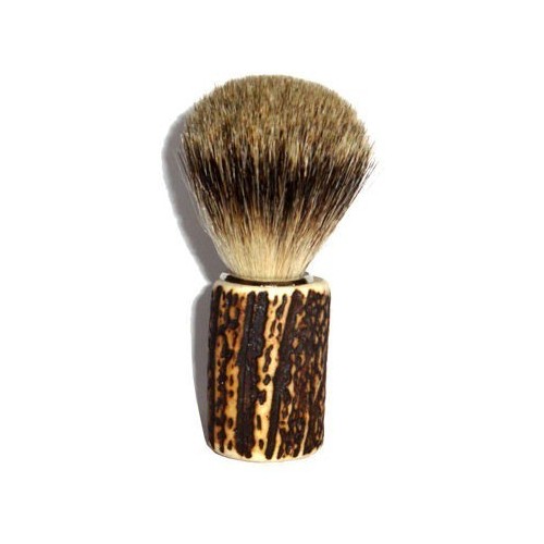 Pennello da barba con manico in cervo