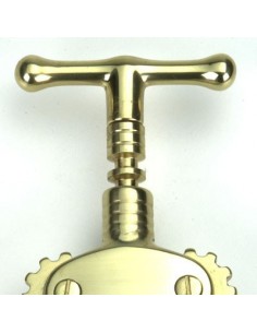 Corkscrew in form of a champagne bottle, Italian Cast Brass, Polished  Finish