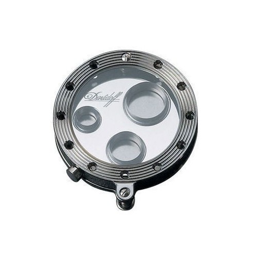 Round Cutter cromato nero e vetro zaffiro