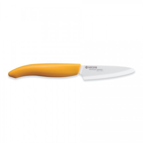 Spelucchino con lama in ceramica da 7.5 cm Manico in Abs Giallo FK 75 WH