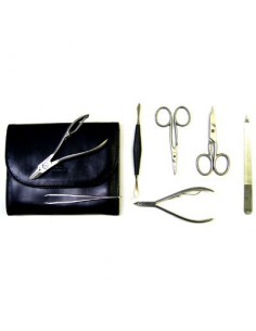 Astuccio manicure nero con chiusura automatica 2