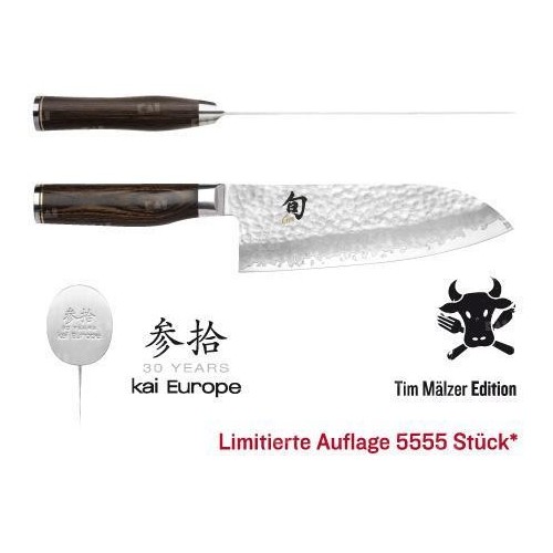 Kai shun premier Santoku Grande Tim Malzer Serie TDM-1717