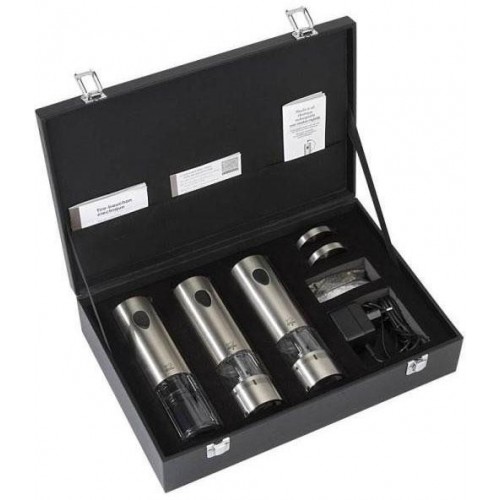 Pepper and salt mill + Cork screw Elis trio 24307