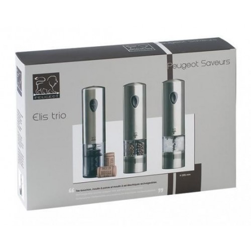 Pepper and salt mill + Cork screw Elis trio 24307