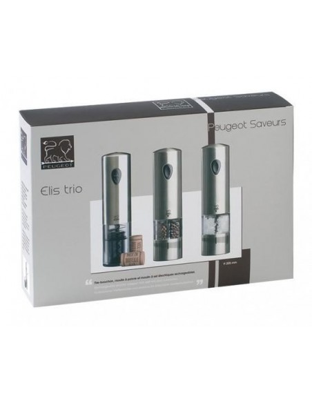 Pepper and salt mill + Cork screw Elis trio 24307