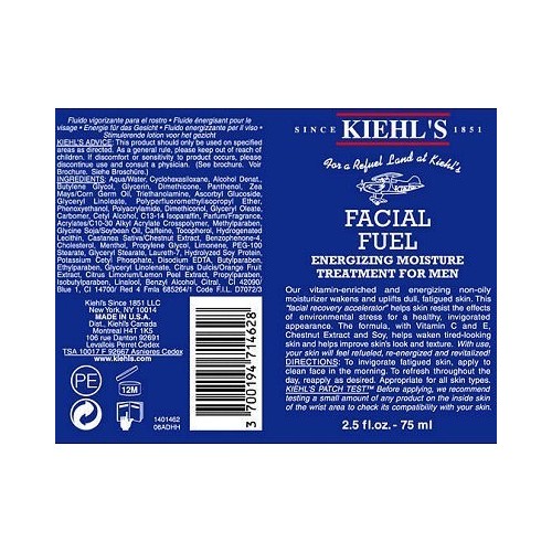 Facial Fuel for men 