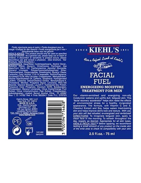 Facial Fuel for men 