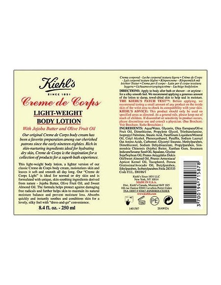 Creme de corps light - weight body lotion 250ml