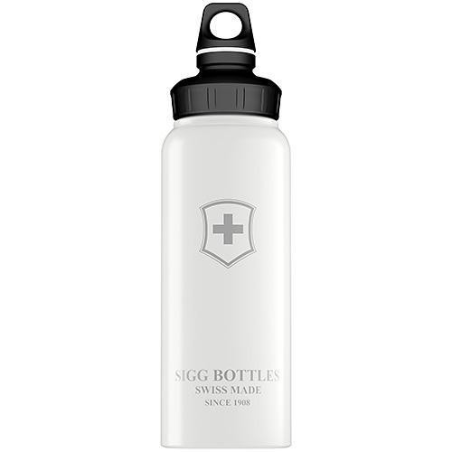 Bottiglia Wide Mouth Swiss Emblem Bianca 1LT 8325.30