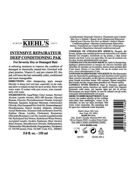 Intensive repairateur deep conditioning pak