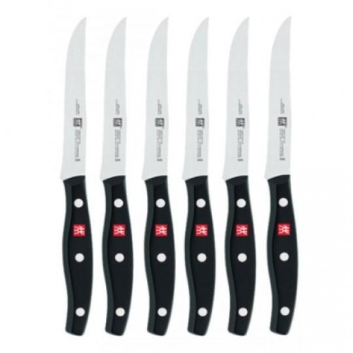 Zwilling Twin Pollux Set 5 Coltelli Con Forbici - Acciaio Inox, Design Classico A 3 Rivetti, Nero - 3